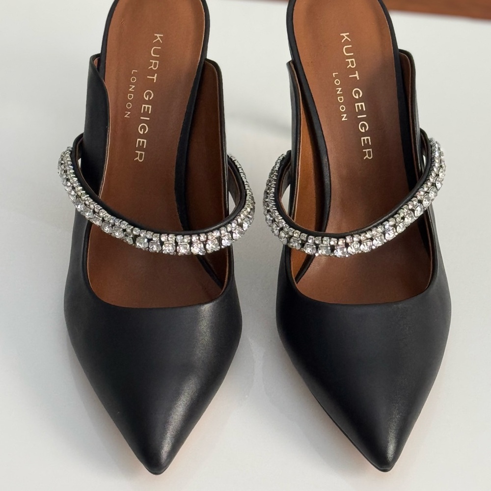 Kurt Geiger Black Women's Shoes with Silver Accents